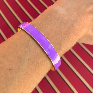 J. Crew purple and gold bangle bracelet